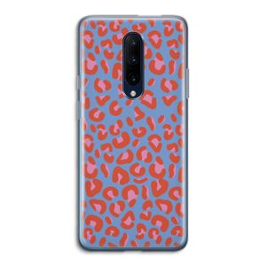 Leopard blue: OnePlus 7 Pro Transparant Hoesje