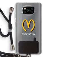 I'm lovin' you: Xiaomi Poco X3 Pro Transparant Hoesje met koord