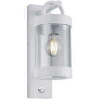 LED Tuinverlichting met Bewegingssensor - Wandlamp Buitenlamp - Trion Semby - E27 Fitting - Spatwaterdicht IP44 - Mat Wit - Aluminium - thumbnail