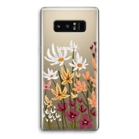 Painted wildflowers: Samsung Galaxy Note 8 Transparant Hoesje