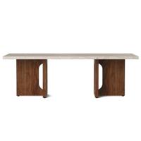 Audo Copenhagen Androgyne salontafel 120x45 walnoot, Kunis Breccia