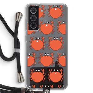 Krab: Samsung Galaxy S21 FE Transparant Hoesje met koord