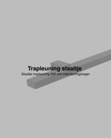 Staaltje trapleuning rechthoekig zwart 40x20mm