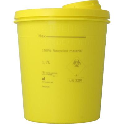 Uson Plast Naaldencontainer 1.7 liter geel gerecycled plastic