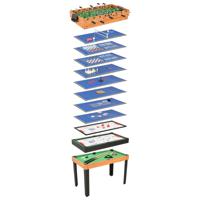 VidaXL Multispeeltafel 15-in-1 121x61x82 cm esdoornkleurig