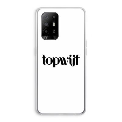 Topwijf Wit: Oppo A95 5G Transparant Hoesje