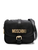 Moschino sac à bandoulière à plaque logo - Noir - thumbnail