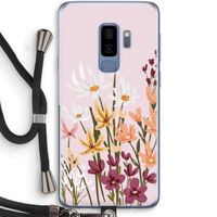 Painted wildflowers: Samsung Galaxy S9 Plus Transparant Hoesje met koord
