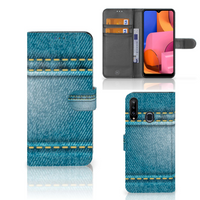 Samsung Galaxy A20s Wallet Case met Pasjes Jeans