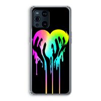 Hold My Heart: Oppo Find X3 Transparant Hoesje