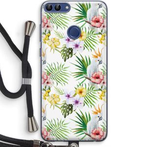 Gele kuif: Huawei P Smart (2018) Transparant Hoesje met koord