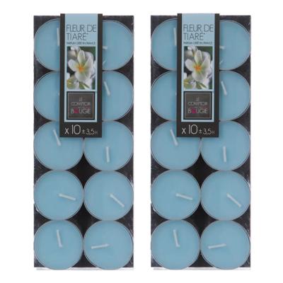 Atmosphera Geurtheelichtjes - 20x stuks - Tiare Sensueel Tropical geur - was/paraffine - 3,5 uur