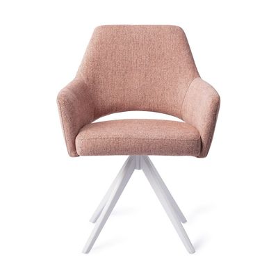 Jesper Home Yanai eetkamerstoel Pink Punch turn white
