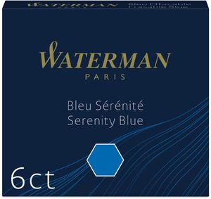 Waterman S0110950 penvulling Blauw 6 stuk(s)
