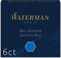 Waterman inktpatronen blauw 6X