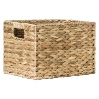 Leen Bakker - Mand Jaap - Naturel - 30x25x22 Cm - Waterhyacint - Bruin