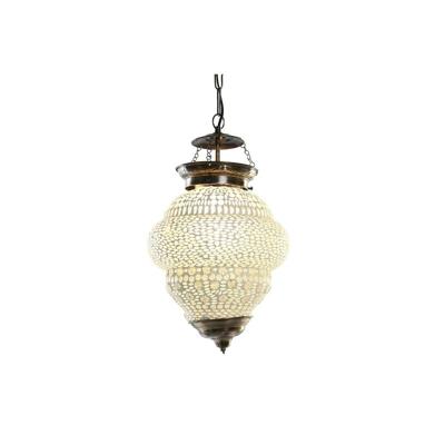 Plafondlamp DKD Home Decor Wit Metaal Kristal 25 W 23 x 23 x 33 cm