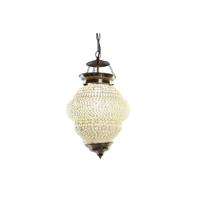 Plafondlamp DKD Home Decor Wit Metaal Kristal 25 W 23 x 23 x 33 cm