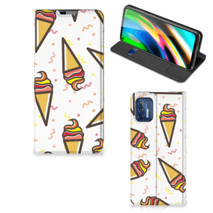 Motorola Moto G9 Plus Flip Style Cover Icecream