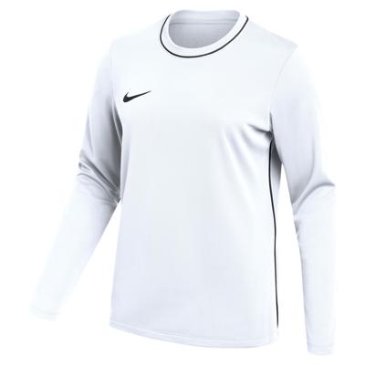 Nike Dri-FIT Park 26 Trainingsshirt Lange Mouwen Dames Wit Zwart