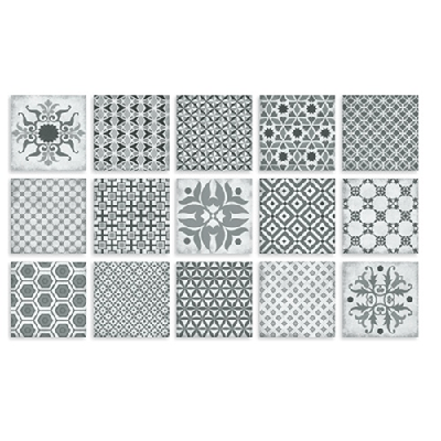 Terre d&apos;Azur Epoca Gris Decor Mix 15x15cm