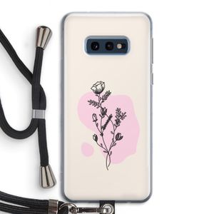 Roses are red: Samsung Galaxy S10e Transparant Hoesje met koord