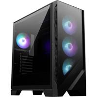 MSI PC- Gehäuse MSI MAG FORGE 320R AIRFLOW - Midi-tower Gaming-behuizing Zwart 3 voorgeïnstalleerde LED-ventilators, 1 voorgeïnstalleerde LED-ventilator,