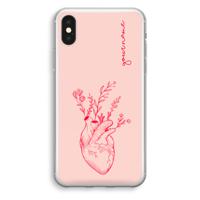 Blooming Heart: iPhone XS Transparant Hoesje - thumbnail
