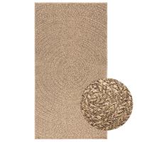 VidaXL Vloerkleed zizur binnen en buiten 80x150 cm jute look