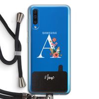 Pink Bouquet: Samsung Galaxy A50 Transparant Hoesje met koord Pink Bouquet: Samsung Galaxy A50 Transparant Hoesje met koord