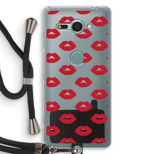 Lips: Sony Xperia XZ2 Compact Transparant Hoesje met koord