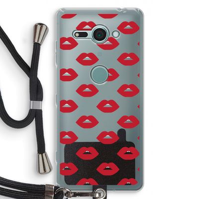 Lips: Sony Xperia XZ2 Compact Transparant Hoesje met koord