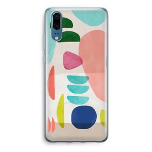 Bold Rounded Shapes: Huawei P20 Transparant Hoesje