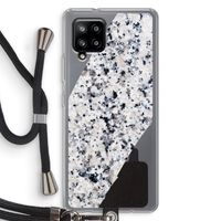 Gespikkelde marmer: Samsung Galaxy A42 5G Transparant Hoesje met koord