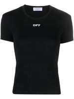 Off-White t-shirt en coton mélangé à logo imprimé - Noir