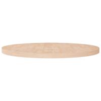 Tafelblad rond 90x4 cm onbehandeld massief eikenhout