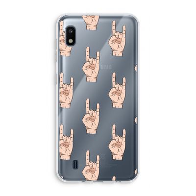 Rock: Samsung Galaxy A10 Transparant Hoesje