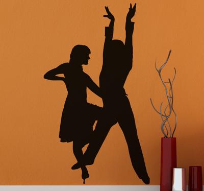 Decoratieve Latin Dans Muursticker