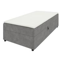 OP=OP Opberg Boxspring 70 x 200 (L) Velvet Grijs incl. Matras