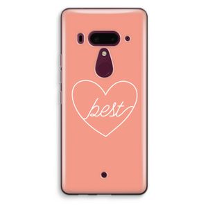 Best heart: HTC U12+ Transparant Hoesje