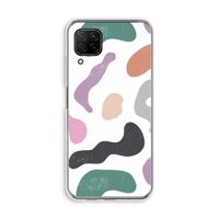Memphis Shapes: Huawei P40 Lite Transparant Hoesje