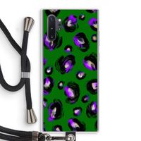Green Cheetah: Samsung Galaxy Note 10 Plus Transparant Hoesje met koord