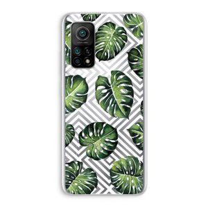 Geometrische jungle: Xiaomi Mi 10T 5G Transparant Hoesje