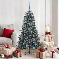 VidaXL Kunstkerstboom met 150 led groen 150 cm pvc en plastic en staal