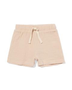 HEMA Newborn Korte Broek Mousseline Lichtbruin (lichtbruin)