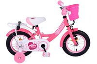 Volare ashley kinderfiets - meisjes - 12 inch - rood/roze Volare ashley kinderfiets - meisjes - 12 inch - rood/roze