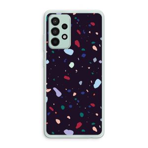 Dark Rounded Terrazzo: Samsung Galaxy A52s 5G Transparant Hoesje