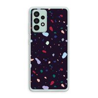 Dark Rounded Terrazzo: Samsung Galaxy A52s 5G Transparant Hoesje