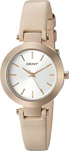 Horlogeband DKNY NY2457 Leder Beige 10mm