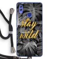 Stay wild: Honor Note 10 Transparant Hoesje met koord